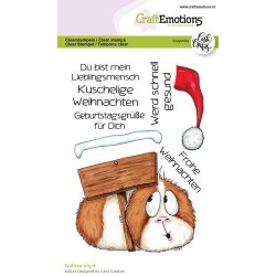 (1546)CraftEmotions clearstamps A6 - Guinea pig 4 Carla Creaties