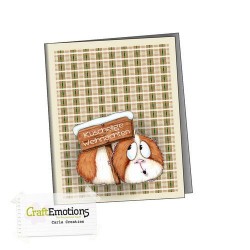 (1546)CraftEmotions clearstamps A6 - Guinea pig 4 Carla Creaties