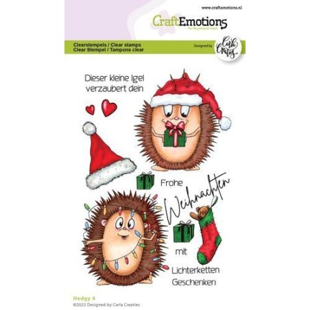 (1548)CraftEmotions clearstamps A6 - Hedgy 4 Carla Creaties