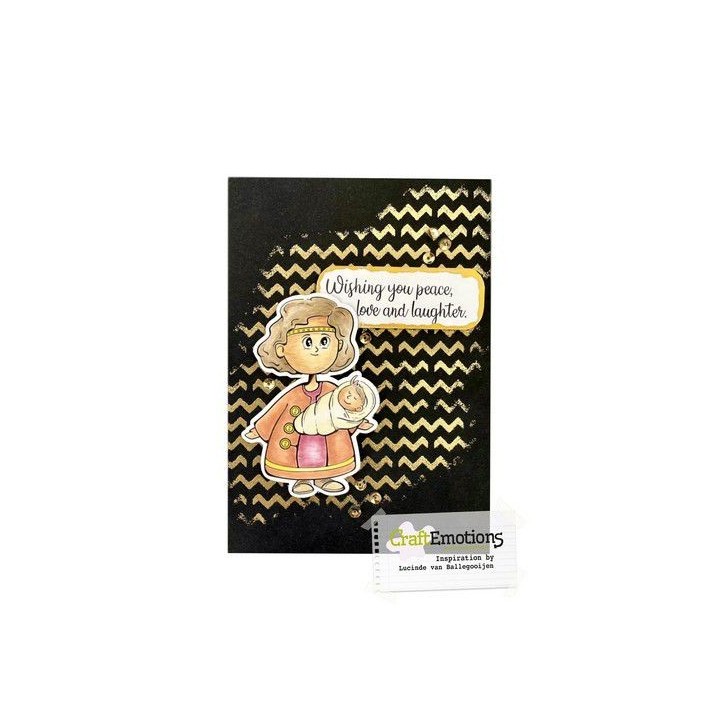 (2805)CraftEmotions clearstamps A6 - Christmas crew - Mary Sara Lindenhols