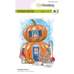 (2309)CraftEmotions clearstamps A6 - Pumpkin House Carla Kamphuis