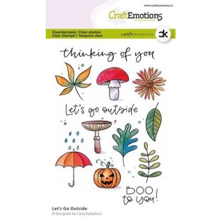 (2310)CraftEmotions clearstamps A6 - Let's Go Outside Carla Kamphuis