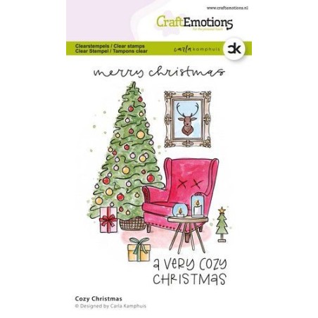 (2311)CraftEmotions clearstamps A6 - Cozy Christmas Carla Kamphuis
