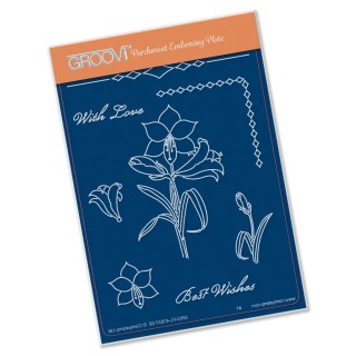 (GRO-FL-41857-02)Groovi® plate A6 AMARYLLIS