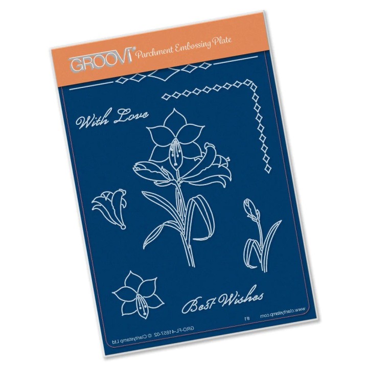 (GRO-FL-41857-02)Groovi® plate A6 AMARYLLIS