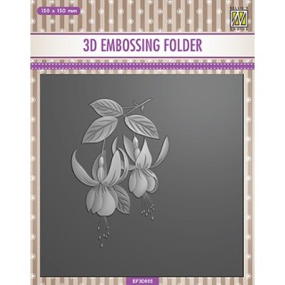 (EF3D055)Nellie's Choice Embossing folder Fuchsia