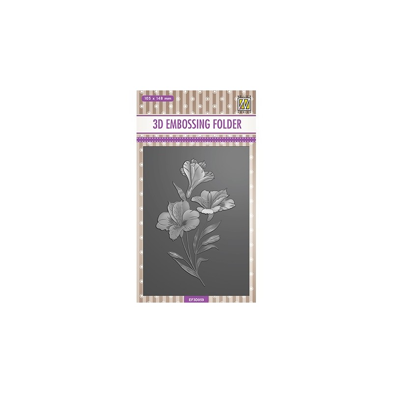 (EF3D059)Nellie's Choice Embossing Orchid