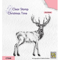 (CT048)Nellie's Choice Clear stamps Christmas time Deer