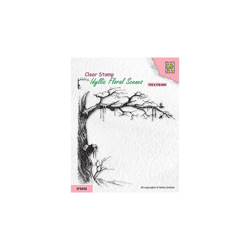 (IFS056)Nellie`s Choice Clearstamp - Icy tree