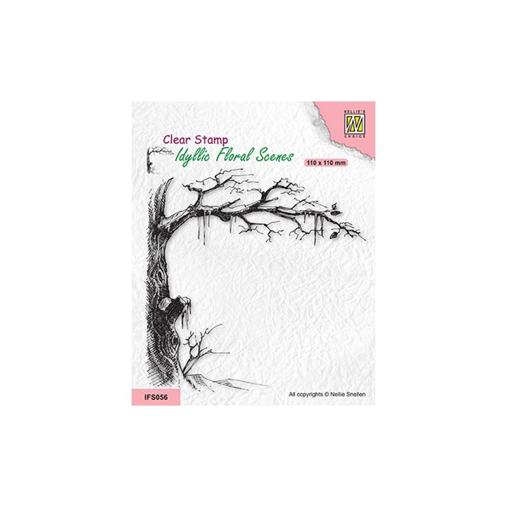 (IFS056)Nellie`s Choice Clearstamp - Icy tree