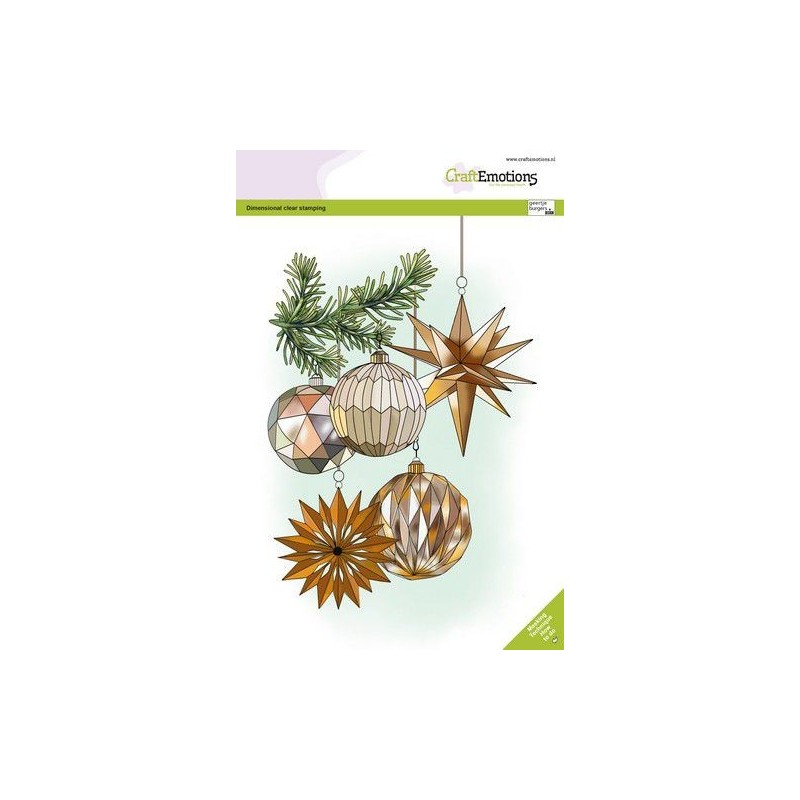 (3029)CraftEmotions clearstamps A5 - Christmas decorations