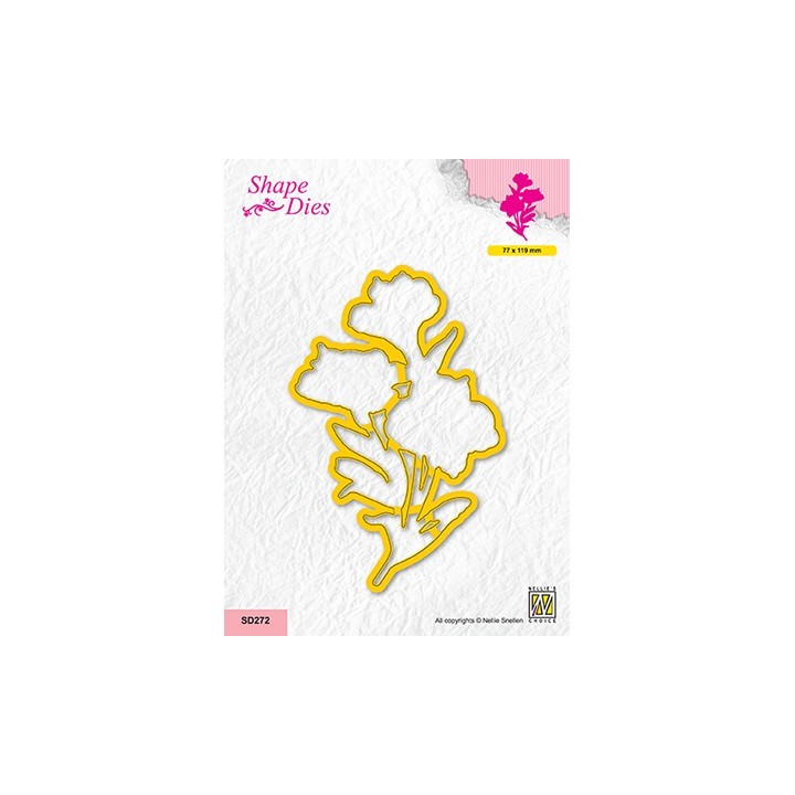 (SD272)Nellie's shape dies Orchid