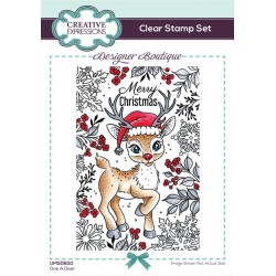 (UMSDB110)Creative Expressions Designer Boutique Clear Stamp A6 Doe A Deer