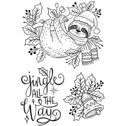 (UMSDB113)Creative Expressions Designer Boutique Clear Stamp A6 Jingle All The Way