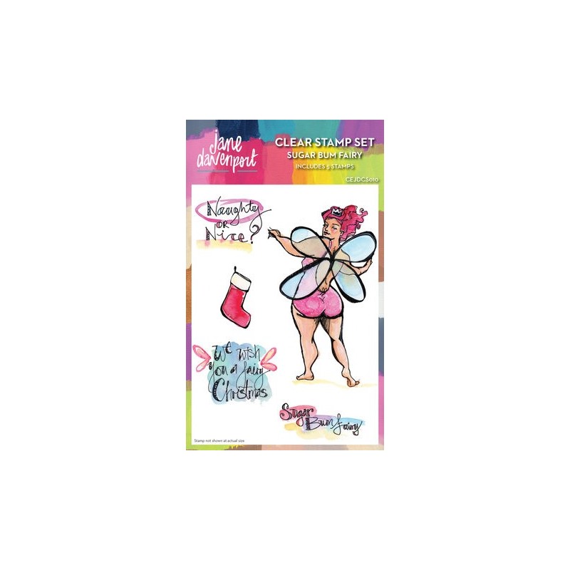 (CEJDCS010)Creative Expressions Jane Davenport Clear Stamp Sugar Bum Fairy