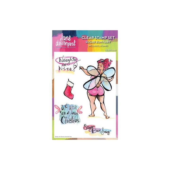 (CEJDCS010)Creative Expressions Jane Davenport Clear Stamp Sugar Bum Fairy