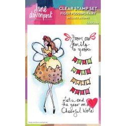 (CEJDCS012)Creative Expressions Jane Davenport Clear Stamp Figgy Pudding Fairy