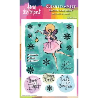(CEJDCS014)Creative Expressions Jane Davenport Clear Stamp Snowflake Fairy
