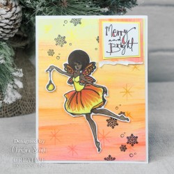 (CEJDCS014)Creative Expressions Jane Davenport Clear Stamp Snowflake Fairy