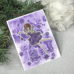 (CEJDCS014)Creative Expressions Jane Davenport Clear Stamp Snowflake Fairy