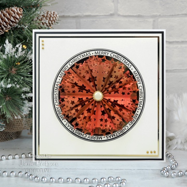 (CEC1006)Creative Expressions Jamie Rodgers Clear Stamp A5 Tea Bag Folding Frosty Wreath