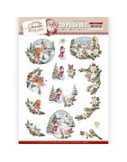 (SB10673)3D Push Out - Amy Design - From Santa with Love - Snowman
