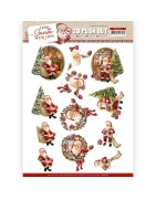 (SB10674)3D Push Out - Amy Design - From Santa with Love - Santa