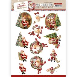 (SB10674)3D Push Out - Amy Design - From Santa with Love - Santa
