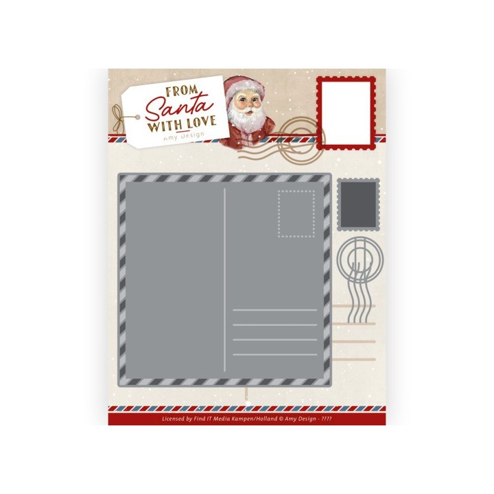 (ADD10276)Dies - Amy Design - From Santa with love - Postcard