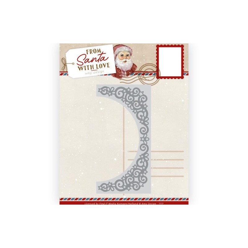 (ADD10279)Dies - Amy Design - From Santa with love - Star Border