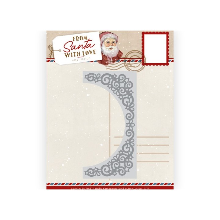 (ADD10279)Dies - Amy Design - From Santa with love - Star Border