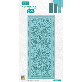 (STAD019)Nellie's choice Stamping dies Slimline Christmas Branches with berries