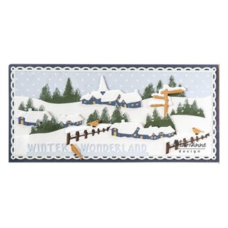 (LR0778)Creatables Tiny's Snowy signpost & fence