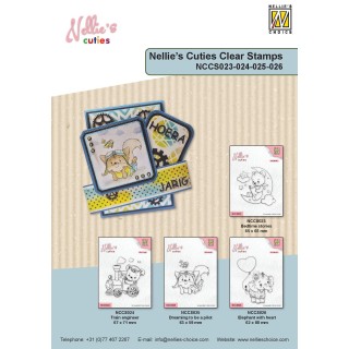 (NCCS024)Nellie`s Choice Clearstamp - Train engineer