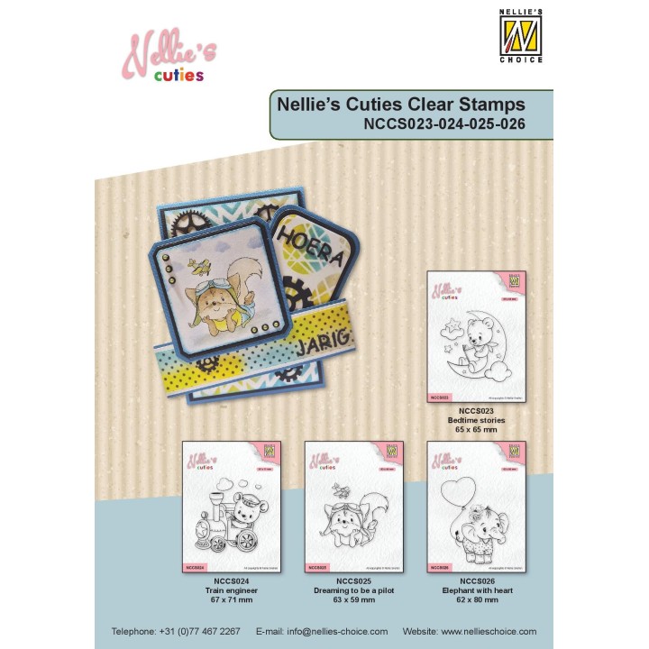 (NCCS024)Nellie`s Choice Clearstamp - Train engineer