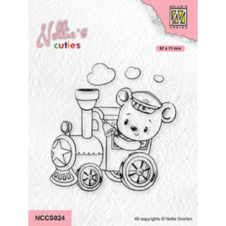 (NCCS024)Nellie`s Choice Clearstamp - Train engineer