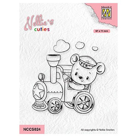 (NCCS024)Nellie`s Choice Clearstamp - Train engineer