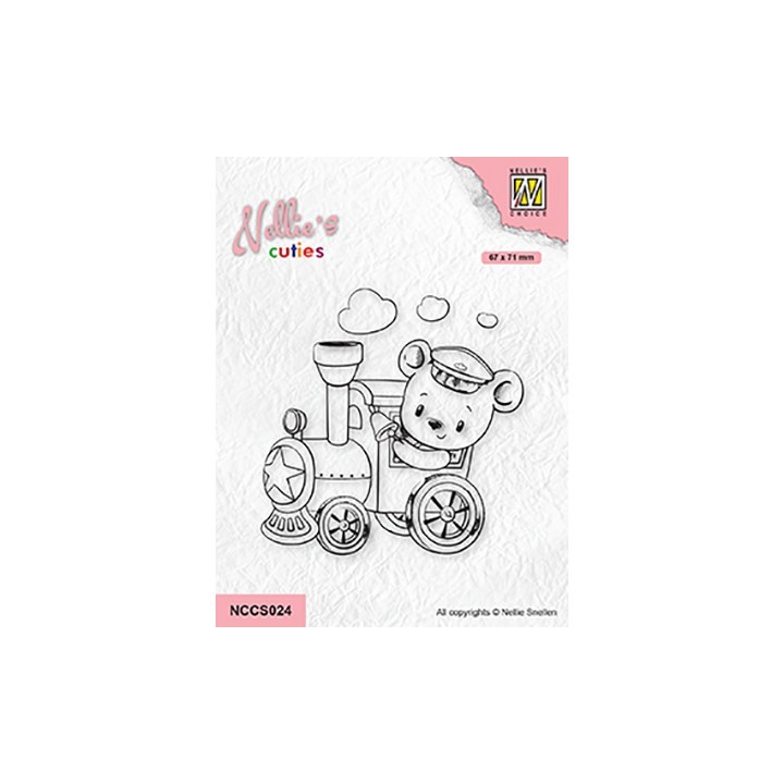 (NCCS024)Nellie`s Choice Clearstamp - Train engineer