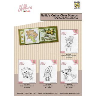 (NCCS028)Nellie`s Choice Clearstamp - Cosily under a warm scarf
