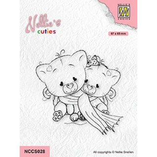 (NCCS028)Nellie`s Choice Clearstamp - Cosily under a warm scarf