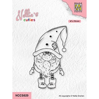 (NCCS029)Nellie`s Choice Clearstamp - Christmas gnome
