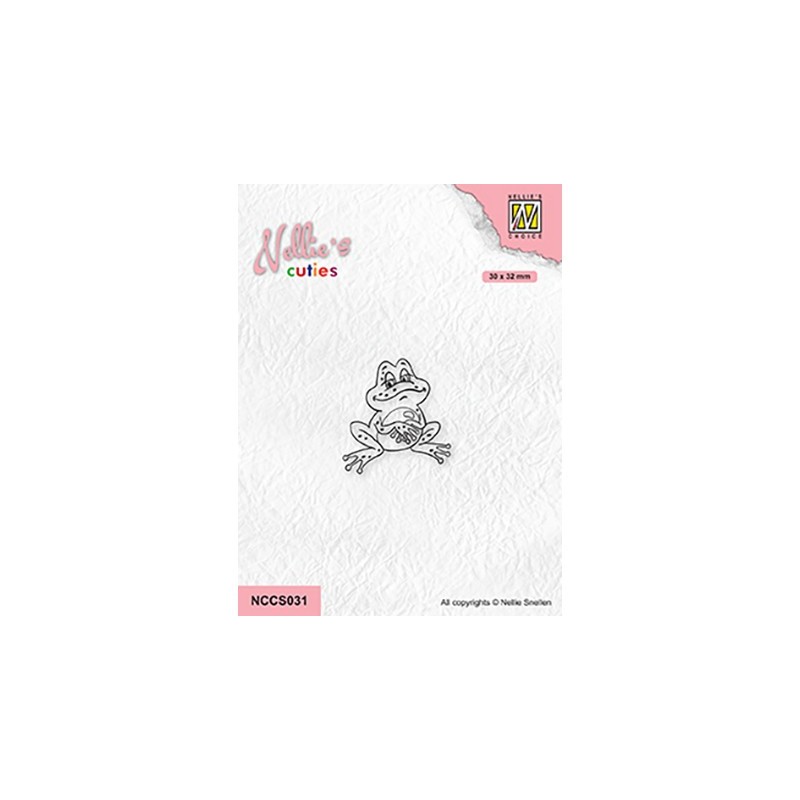 (NCCS031)Nellie`s Choice Clearstamp - Frog-1