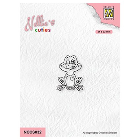 (NCCS032)Nellie`s Choice Clearstamp - Frog-2
