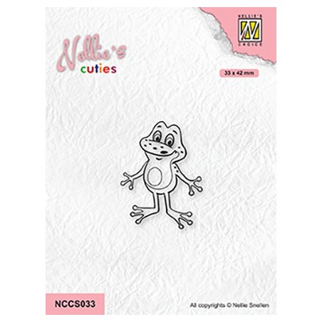 (NCCS033)Nellie`s Choice Clearstamp - Frog-3