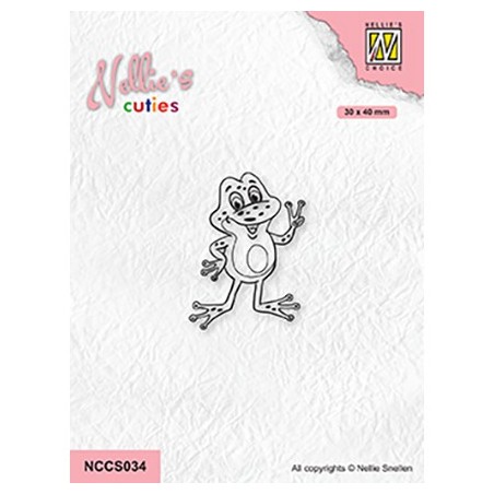 (NCCS034)Nellie`s Choice Clearstamp - Frog-4