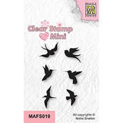 (MAFS019)Nellie's Choice Clear stamps Birds-2