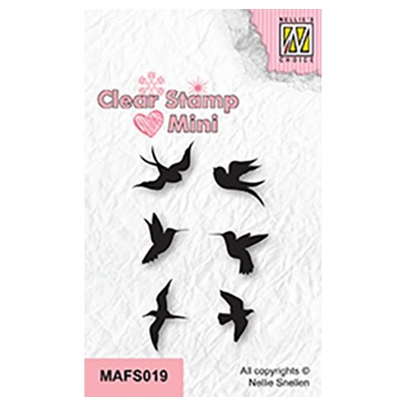 (MAFS019)Nellie's Choice Clear stamps Birds-2