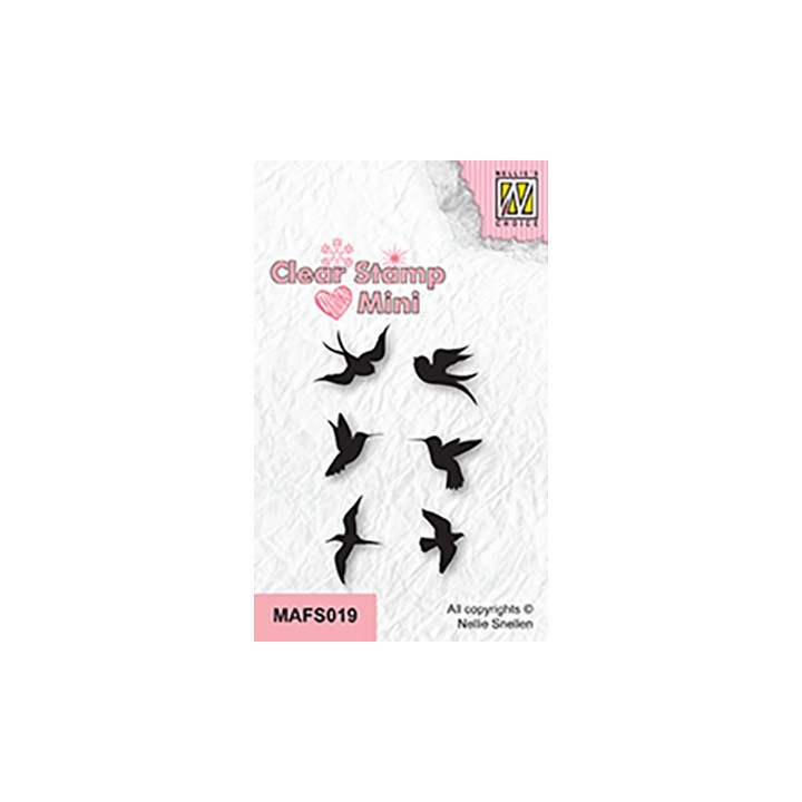 (MAFS019)Nellie's Choice Clear stamps Birds-2