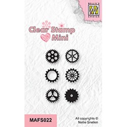 (MAFS022)Nellie's Choice Clear stamps Cogwheels