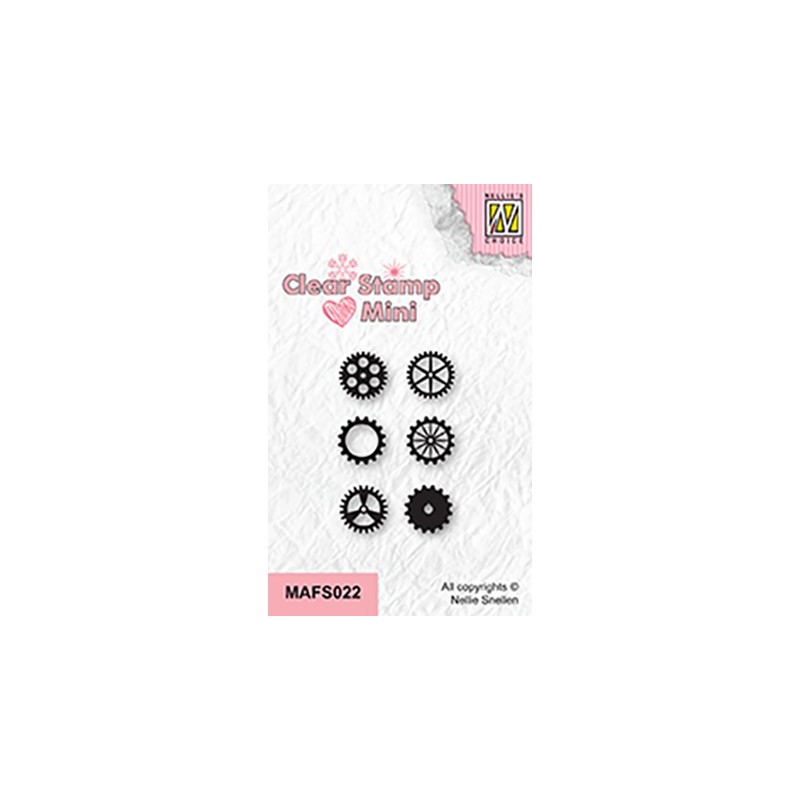 (MAFS022)Nellie's Choice Clear stamps Cogwheels